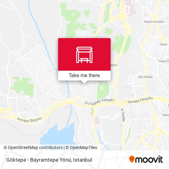 Göktepe - Bayramtepe Yönü map