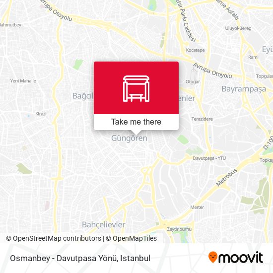 Osmanbey - Davutpasa Yönü map