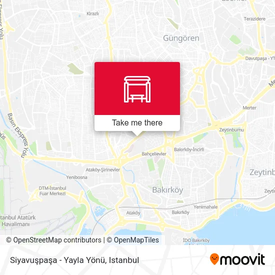 Siyavuşpaşa - Yayla Yönü map