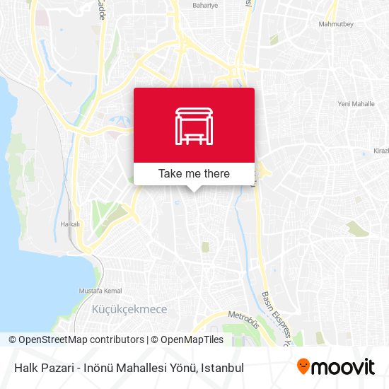 Halk Pazari - Inönü Mahallesi Yönü map