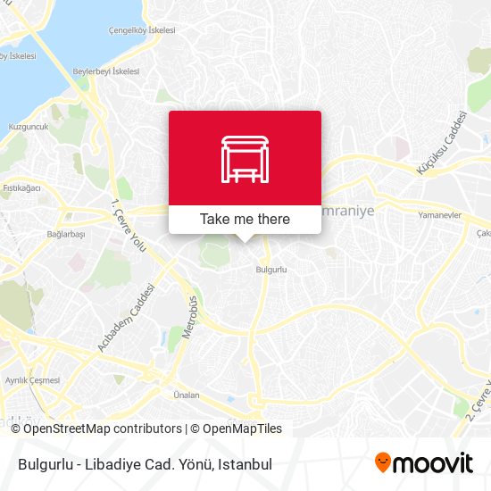 Bulgurlu - Libadiye Cad. Yönü map