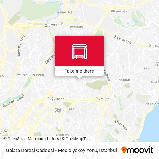 Galata Deresi Caddesi - Mecidiyeköy Yönü map