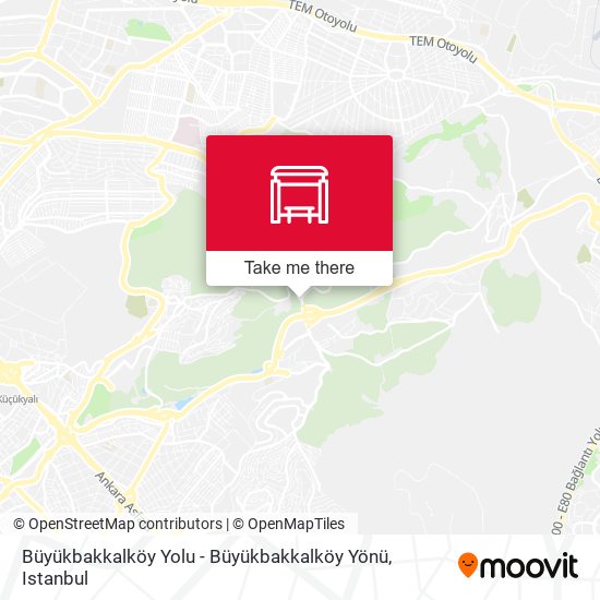 Büyükbakkalköy Yolu - Büyükbakkalköy Yönü map