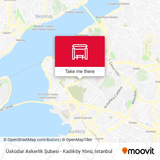 Üsküdar Askerlik Şubesi - Kadiköy Yönü map