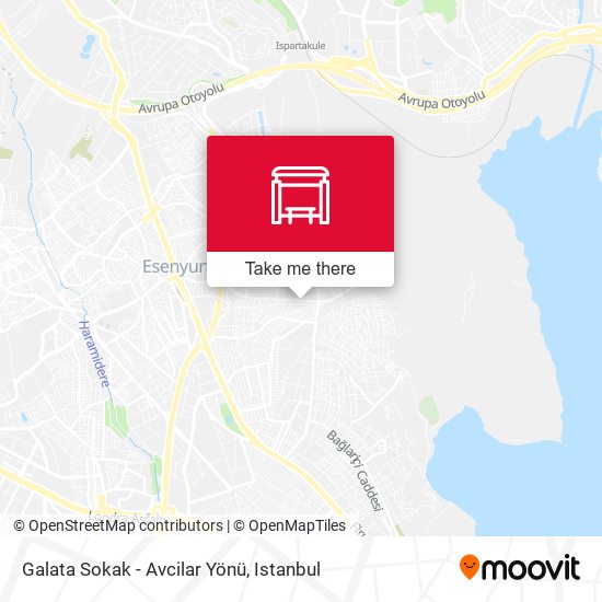 Galata Sokak - Avcilar Yönü map