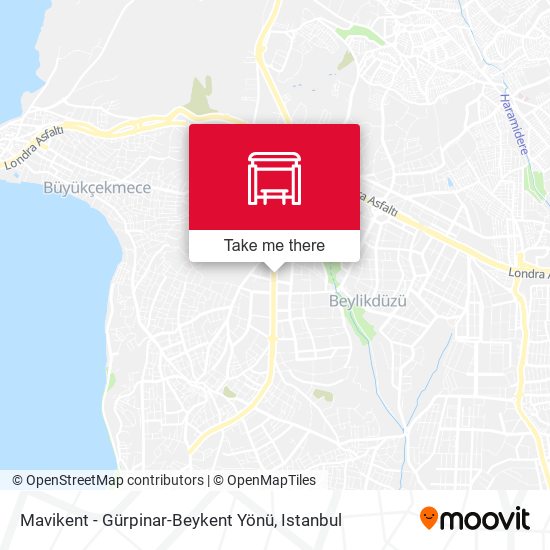 Mavikent - Gürpinar-Beykent Yönü map