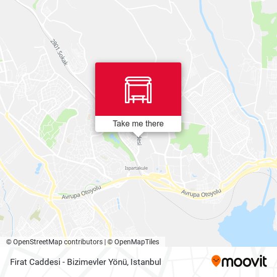 Firat Caddesi - Bizimevler Yönü map