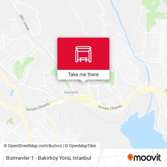 Bizimevler 1 - Bakirköy Yönü map