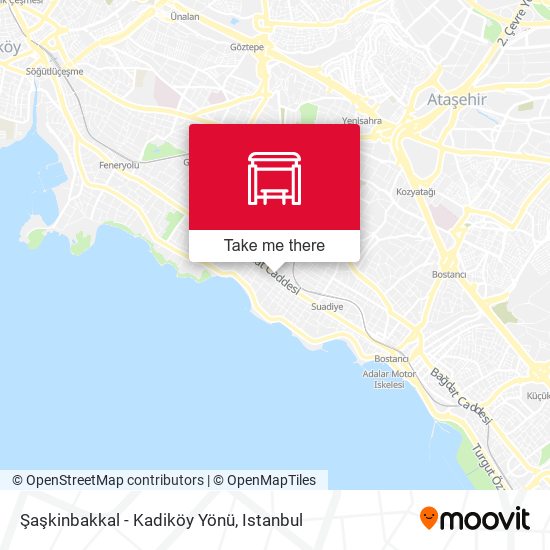 Şaşkinbakkal - Kadiköy Yönü map