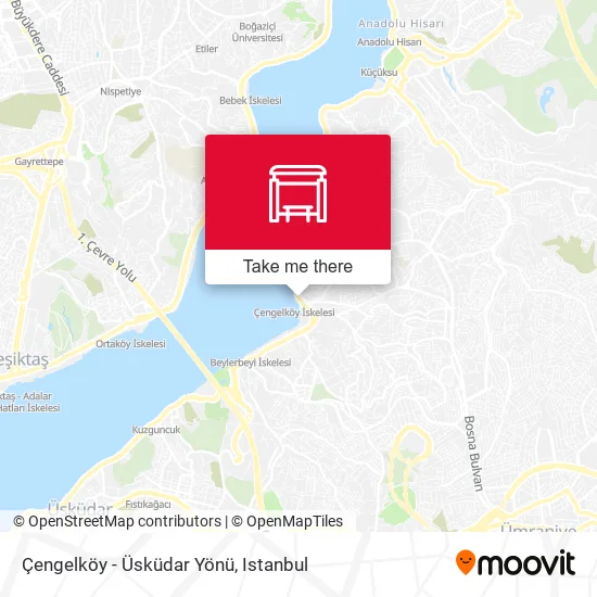 Çengelköy - Üsküdar Yönü map
