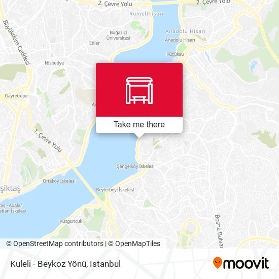 Kuleli - Beykoz Yönü map