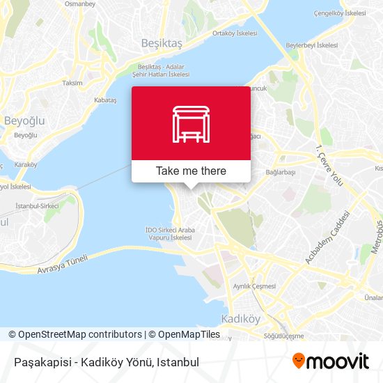 Paşakapisi - Kadiköy Yönü map