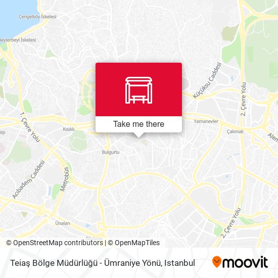 Teiaş Bölge Müdürlüğü - Ümraniye Yönü map