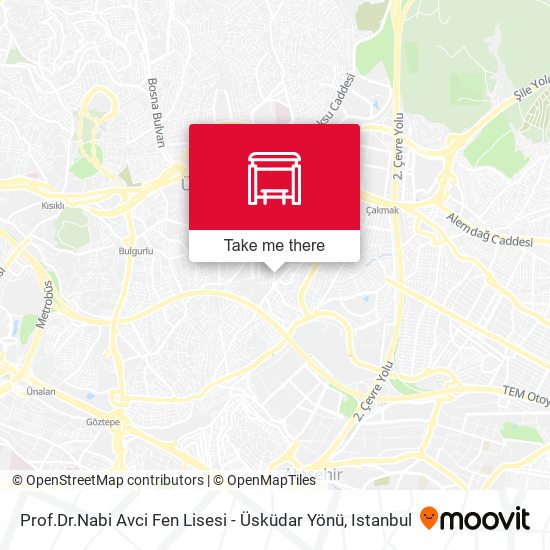 Prof.Dr.Nabi Avci Fen Lisesi - Üsküdar Yönü map