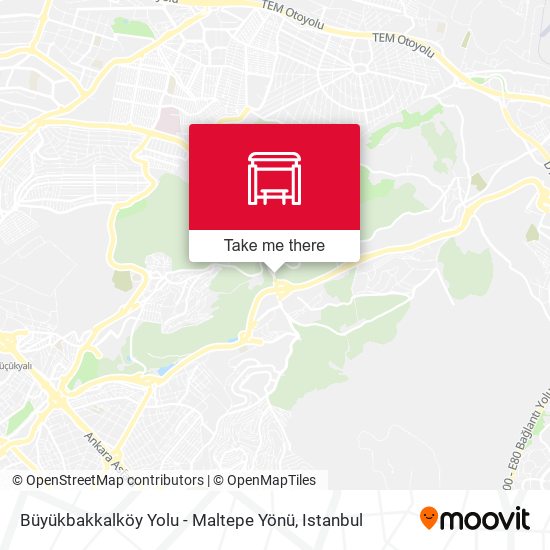 Büyükbakkalköy Yolu - Maltepe Yönü map