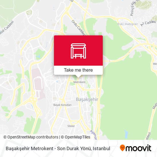 Başakşehir Metrokent - Son Durak Yönü map