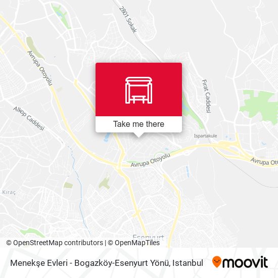 Menekşe Evleri - Bogazköy-Esenyurt Yönü map