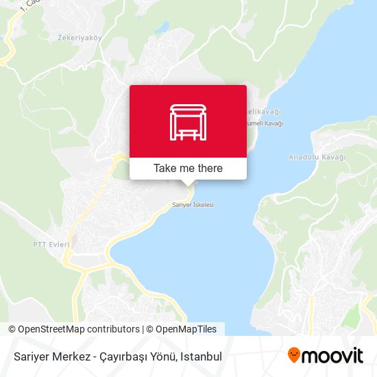 Sariyer Merkez  - Çayırbaşı Yönü map