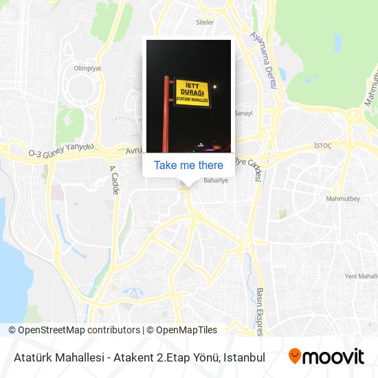 Atatürk Mahallesi - Atakent 2.Etap Yönü map