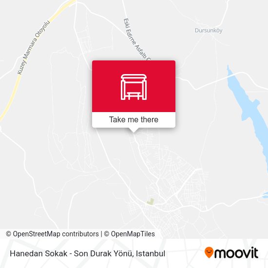 Hanedan Sokak - Son Durak Yönü map