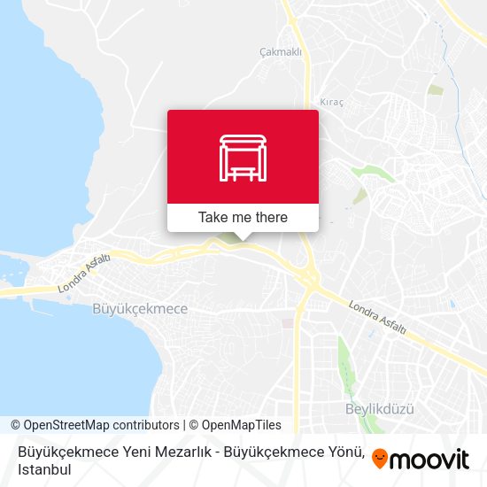 Büyükçekmece Yeni Mezarlık - Büyükçekmece Yönü map