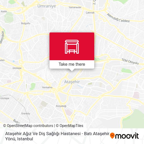 Ataşehir Ağız Ve Diş Sağlığı Hastanesi - Batı Ataşehir Yönü map
