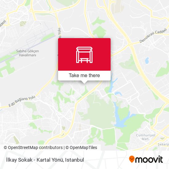 İlkay Sokak - Kartal Yönü map
