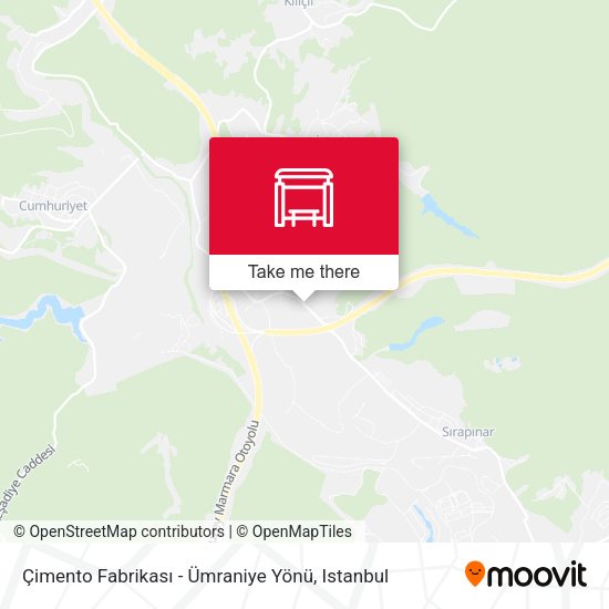 Çimento Fabrikası - Ümraniye Yönü map
