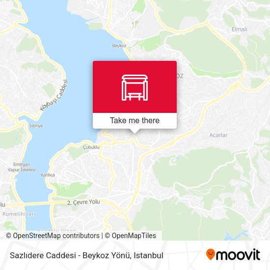 Sazlıdere Caddesi - Beykoz Yönü map