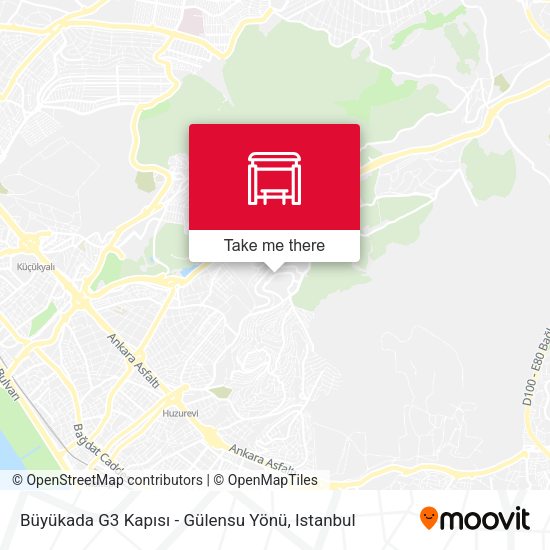 Büyükada G3 Kapısı - Gülensu Yönü map