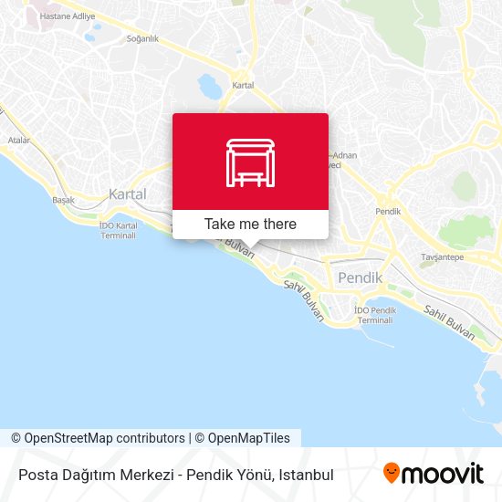 Posta Dağıtım Merkezi - Pendik Yönü map