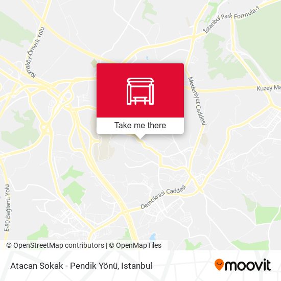 Atacan Sokak - Pendik Yönü map