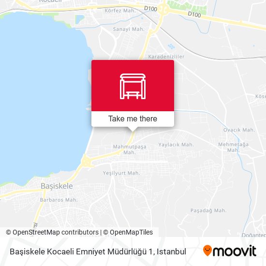 Başiskele Kocaeli Emniyet Müdürlüğü 1 map