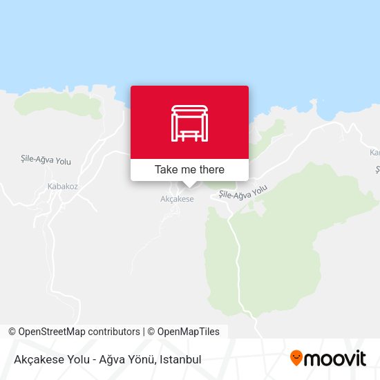 Akçakese Yolu - Ağva Yönü map