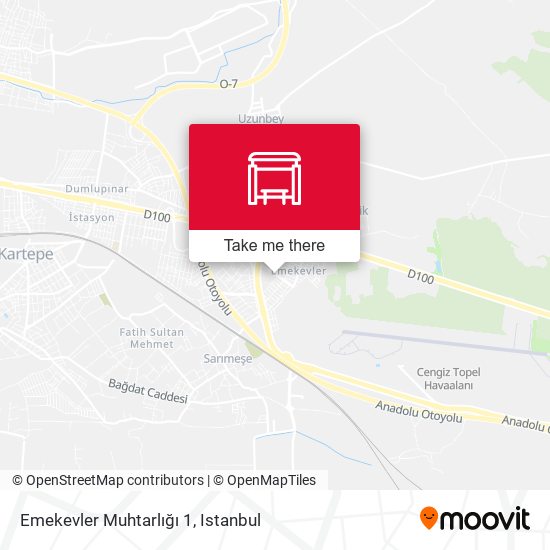 Emekevler Muhtarlığı 1 map