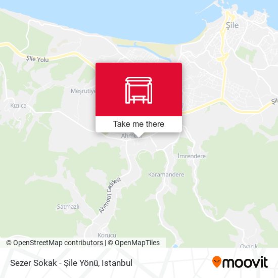 Sezer Sokak - Şile Yönü map