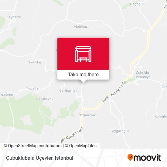Çubuklubala Üçevler map