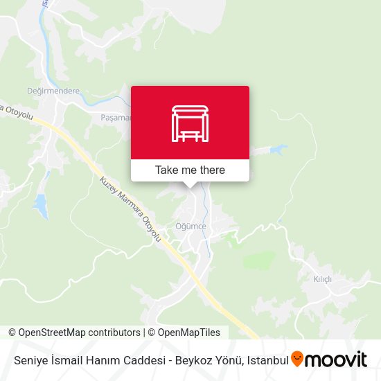 Seniye İsmail Hanım Caddesi - Beykoz Yönü map