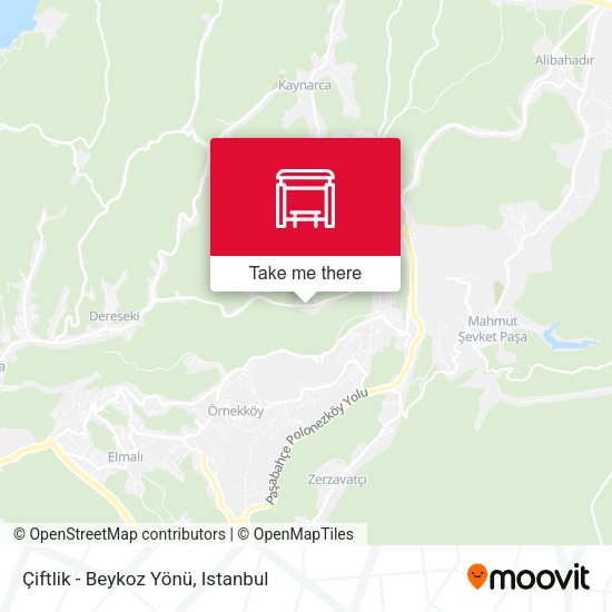 Çiftlik - Beykoz Yönü map