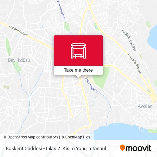 Başkent Caddesi - İhlas 2. Kisim Yönü map