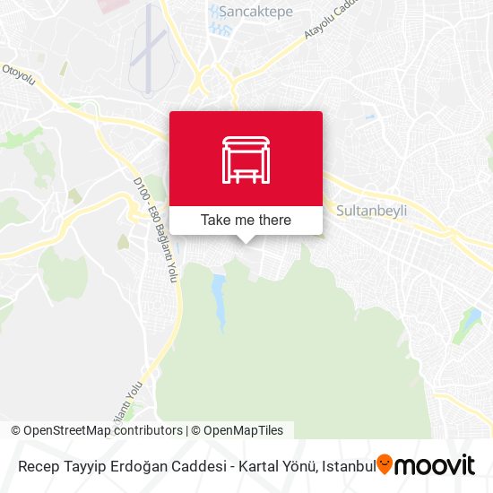 Recep Tayyip Erdoğan Caddesi - Kartal Yönü map