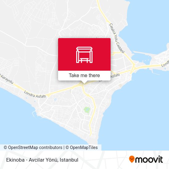 Ekinoba - Avcilar Yönü map