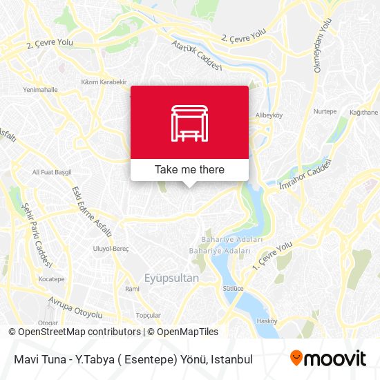 Mavi Tuna - Y.Tabya ( Esentepe) Yönü map