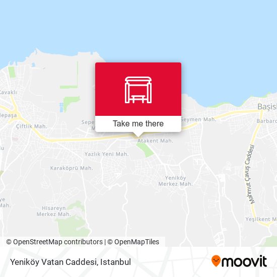 Yeniköy Vatan Caddesi map