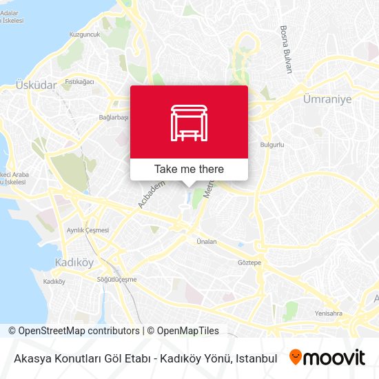 Akasya Konutları Göl Etabı - Kadıköy Yönü map