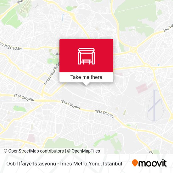 Osb İtfaiye İstasyonu - İmes Metro Yönü map