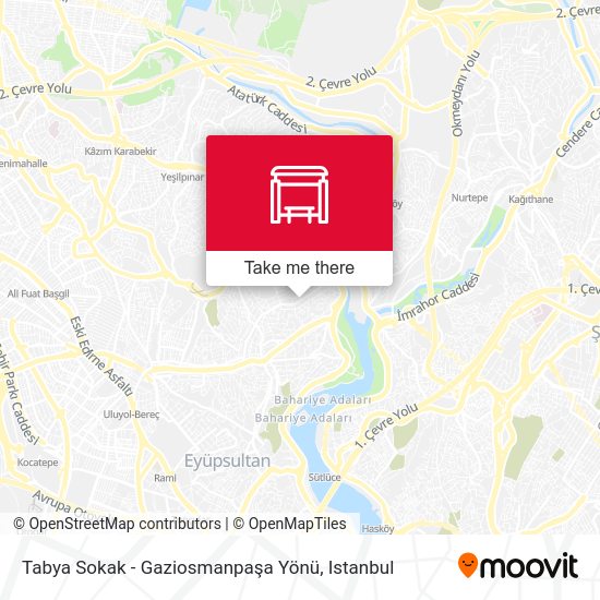 Tabya Sokak - Gaziosmanpaşa Yönü map