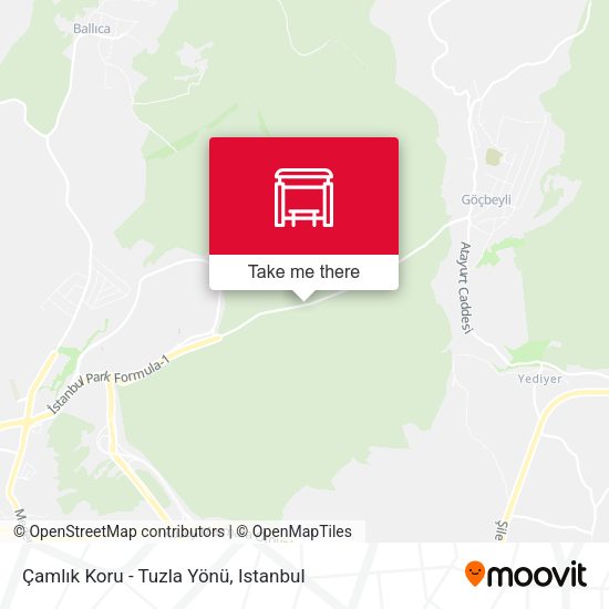 Çamlık Koru - Tuzla Yönü map