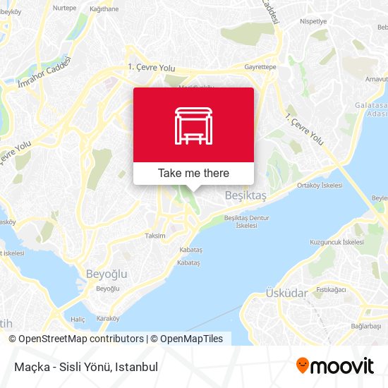 Maçka - Sisli Yönü map