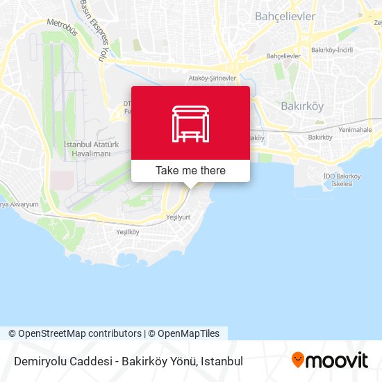 Demiryolu Caddesi - Bakirköy Yönü map